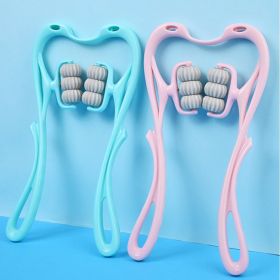 Multifunctional Manual Six-wheel Neck Massager Massage Relieve Roller Massage Tool (Option: A set)