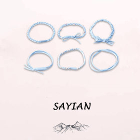 6 Pcs Scrunchies - Soft, Stretchy, And Detachable Hair Ties For Ponytails, Hair Elastics, Spiral Hair Ring, And Cute Hair Accessories - Perfect F (Option: Blue)