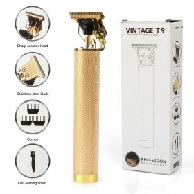 USB Electric Hair Clippers Rechargeable Shaver Beard Trimmer Professional Men Hair Cutting Machine Beard Barber Hair Cut (Option: Gold)